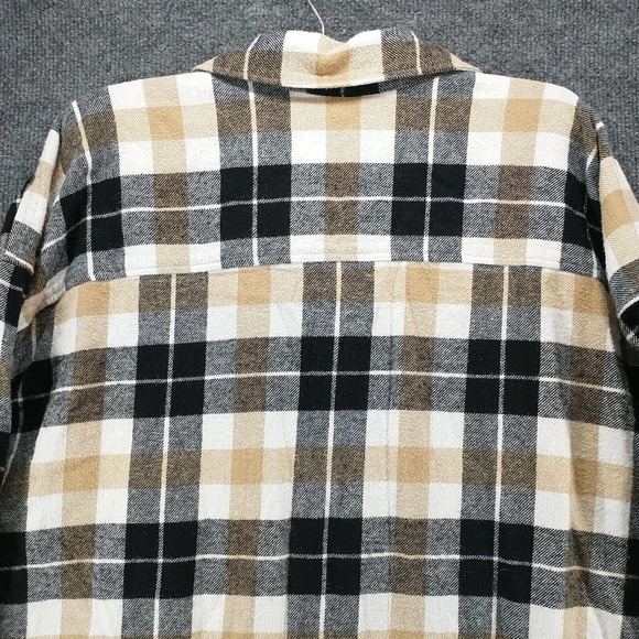 CJ Banks Women's Button Front Shirt Multi 3X Plaid Flannel Long Sleeve Cotton - Picture 6 of 12